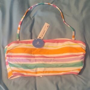 Cupshe Colorful Striped Bikini Top